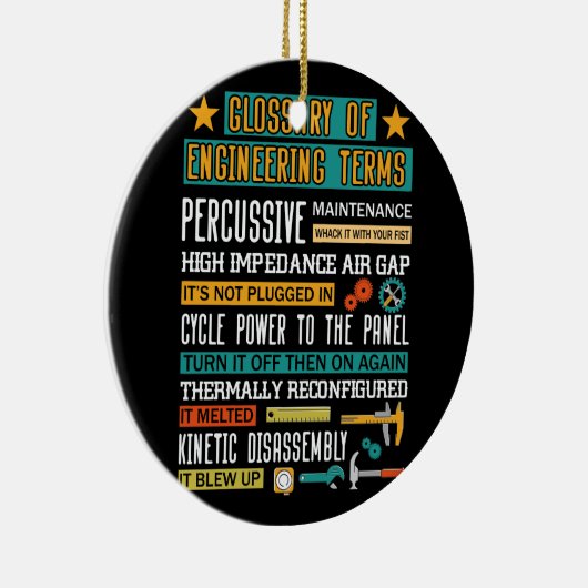 エンジニアリング用語エンジニおもしろいア定義の用語集 セラミックオーナメント (右)