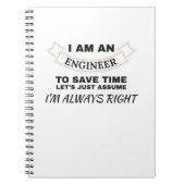 エンジニアリング私はいつも正しいエンジニア ノートブック (正面)