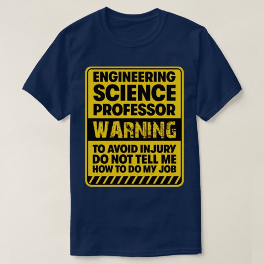 エンジニアリング科学教授2 Tシャツ (デザイン正面)