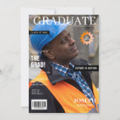 エンジニアリング雑誌写真卒業パーティー 招待状 (正面)