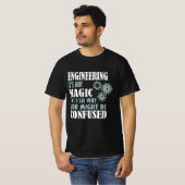 エンジニアリング魔法なぜ混乱しているのかわかる Tシャツ (正面フル)