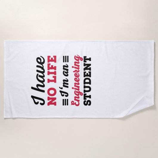 エンジニアリング ビーチタオル (正面)