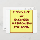 エンジニアリング ポストカード (正面/裏面)