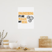 エンジニアリング-魔法だ実在がおもしろい ポスター (キッチン)