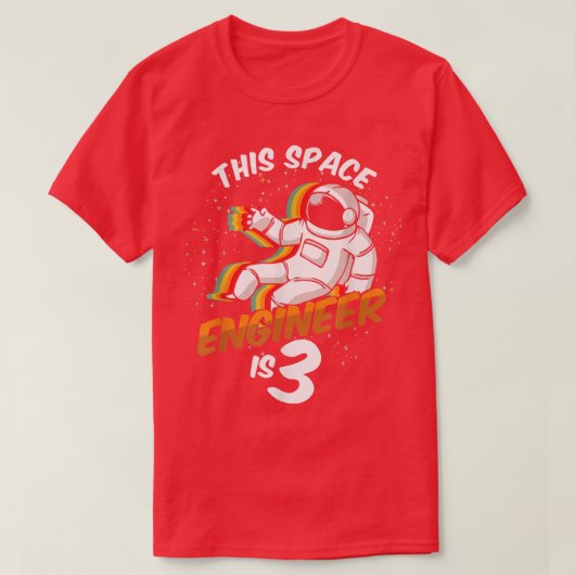 エンジニア宇宙3歳生まれ2019年宇宙飛行士 Tシャツ (デザイン正面)