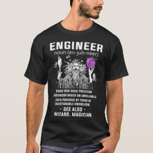 エンジニア定義もウィザードマジシャンおもしろいエン Tシャツ