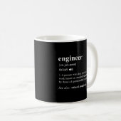 エンジニア定義エンジニアリングMechanical Civil コーヒーマグカップ (正面右)