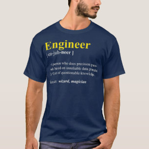 エンジニア定義ギフトコンピュおもしろいータおたく Tシャツ