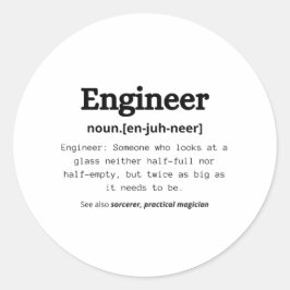 エンジニア定義ステッカー： Pの背後にある数式 ラウンドシール