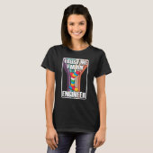 エンジニア建築マスタービルダー建物Bric Tシャツ (正面フル)