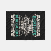 エンジニア機械技術者 フリースブランケット (正面(横))