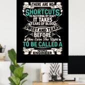 エンジニア機械技術者 ポスター (ホームオフィス)