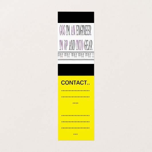 エンジニア通話カード 名刺 (内部フラット)