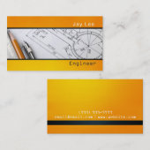 エンジニア、エンジニアリングアーキテクト名刺 名刺 (正面/裏面)