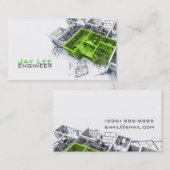 エンジニア、エンジニアリング名刺 名刺 (正面/裏面)