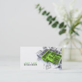 エンジニア、エンジニアリング名刺 名刺 (スタンド正面)