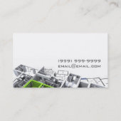 エンジニア、エンジニアリング名刺 名刺 (裏面)