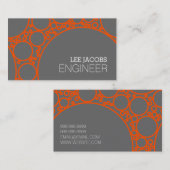 エンジニア、エンジニアリング、建築家、ビルダービジネス 名刺 (正面/裏面)