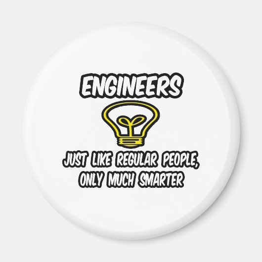 エンジニア…一般人のみ頭が切れる マグネット (正面)