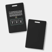 エンジニア 材料工学は楽しい バッジ (正面＆裏面)