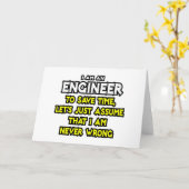 エンジニア…私が間違っていないと仮定 カード (黄色い花)