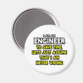 エンジニア…私が間違っていないと仮定 マグネット (正面/裏面)