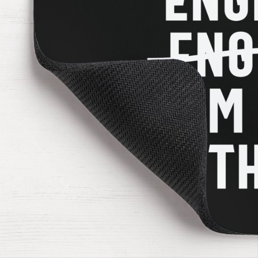 エンジニア。私は数学が得意だ マウスパッド (コーナー)