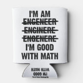 エンジニア。私は数学が得意だ 缶クーラー (裏面)