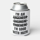 エンジニア。私は数学が得意だ 缶クーラー (缶裏面)