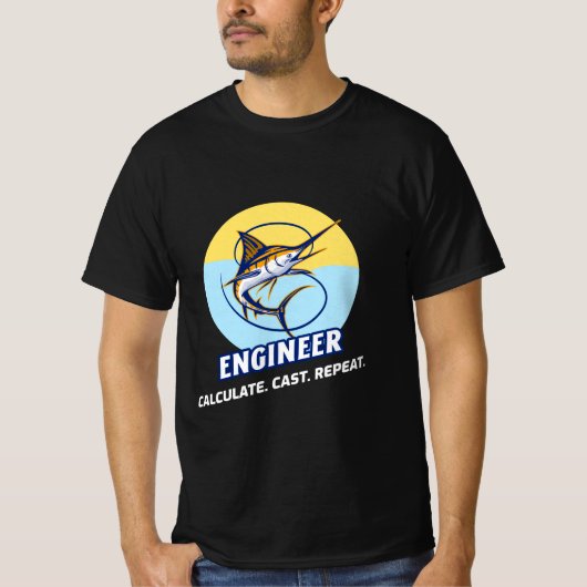 エンジニア 計算 鋳造 繰り返し Tシャツ (正面)