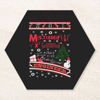 エンジニア – 醜いクリスマスセーター ペーパーコースター