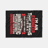 エンジニアIはエンジニア フリースブランケット (正面(横))