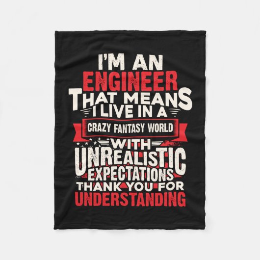 エンジニアIはエンジニア フリースブランケット (正面)
