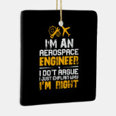 エンジニアIは航空宇宙技術者 セラミックオーナメント (右)
