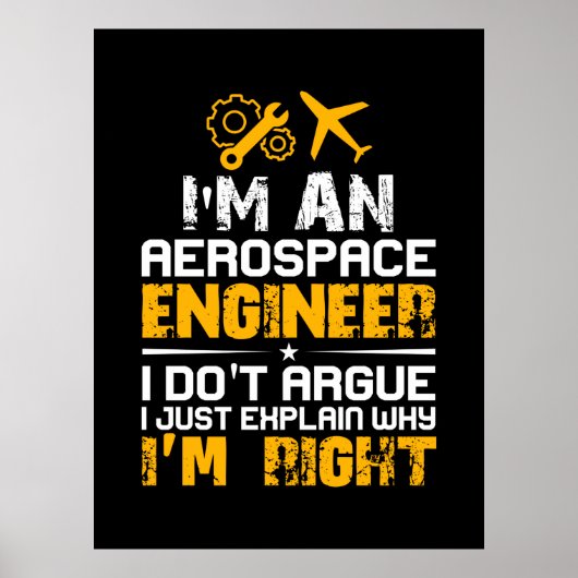エンジニアIは航空宇宙技術者 ポスター (正面)