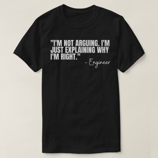 エンジニアImがエンジニアリングおもしろい引用文En Tシャツ (デザイン正面)