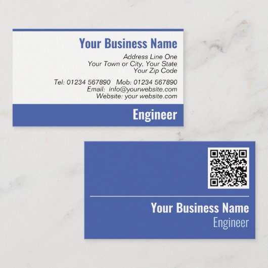 エンジニアQRコード名刺 名刺 (正面/裏面)