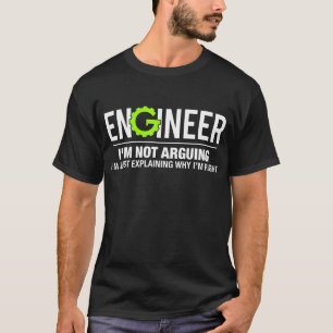 エンジニアTシャツのエンジニアリングおもしろいは言い争いじゃない Tシャツ
