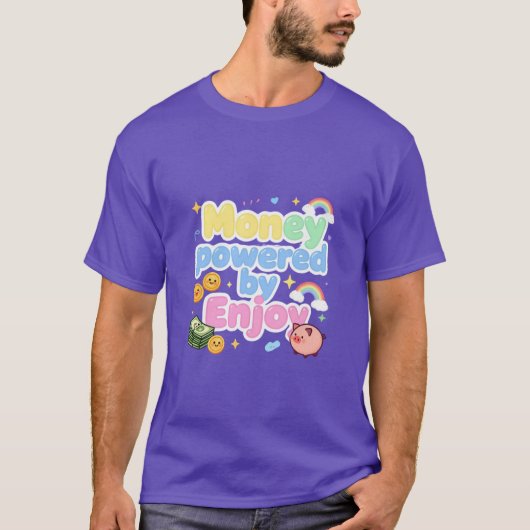 エンジョイデザインが生んだマネーパワー Tシャツ (正面)