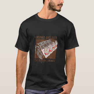 エンジンとビール私がここに車おもしろいMecである理由 Tシャツ
