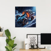 エンジンのオーバーキル – ファンタスティック車のコンセプトデザイン ポスター (ホームオフィス)