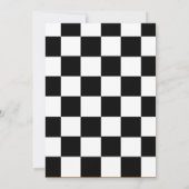 エンジンのモンスタートラックおもしろい誕生日の開始 招待状 (裏面)