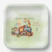 エンジンの少年3日。バースデー ペーパープレート (正面)