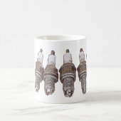 エンジンの点火プラグ コーヒーマグカップ (中央)