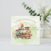 エンジンの男の子1日。誕生日招待状 招待状 (スタンド正面)