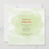 エンジンの男の子1日。誕生日招待状 招待状 (裏面)