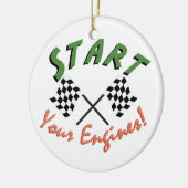 エンジンの起動 セラミックオーナメント (左)