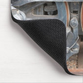 エンジンの車輪 マウスパッド (コーナー)