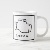エンジンの軽いスケッチを点検して下さい ジャンボコーヒーマグカップ (右)