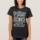 エンジンの運転監督者 Tシャツ (正面)